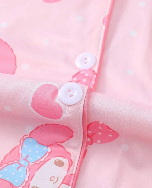 Sanrio Hello Kitty My Melody Pajama Sleepwear Kawaii Pajamas Pink Cute