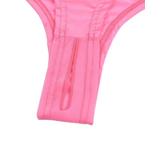 Women Naughty Schoolgirls Lingerie Set Crop Top with Crotchless Briefs AU