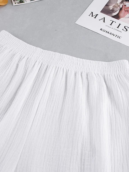 2023 Women's pajamas cotton long sleeved 2-piece pajama casual pants set