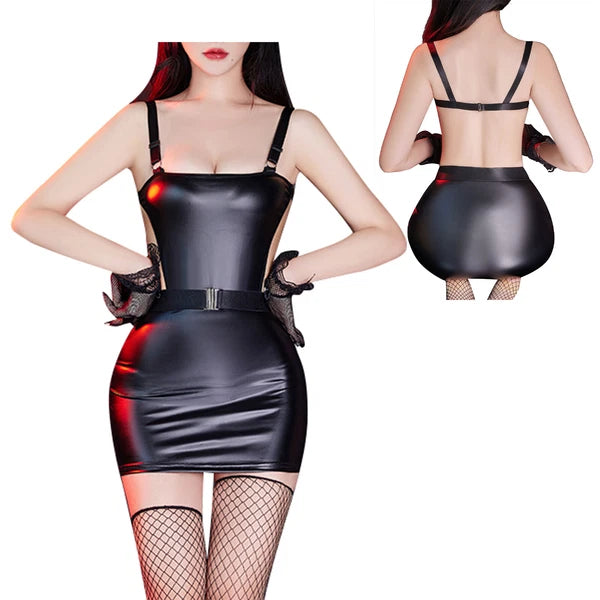 Womens Nightwear Gift Lingerie Set Sleeveless Underwear Sexy Dress Open Back