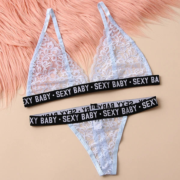 Women Sexy Lingerie Bra G String Thongs Underwear Nightwear Sleepwear Set Ladies