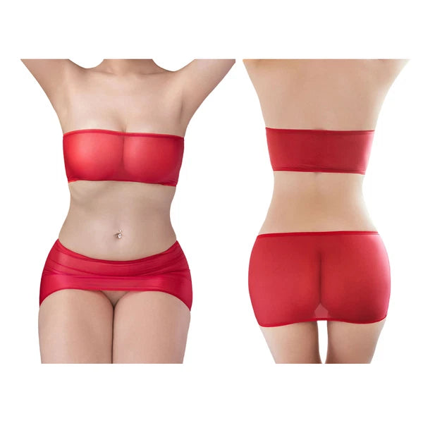 Womens Sets Tube Top Lingerie Mini Nightwear Nightclub Underwear Sexy Babydolls