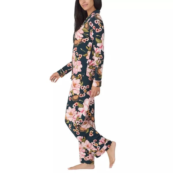 Room Service Ladies' Shawl Collar Full Length Pajama Set J22