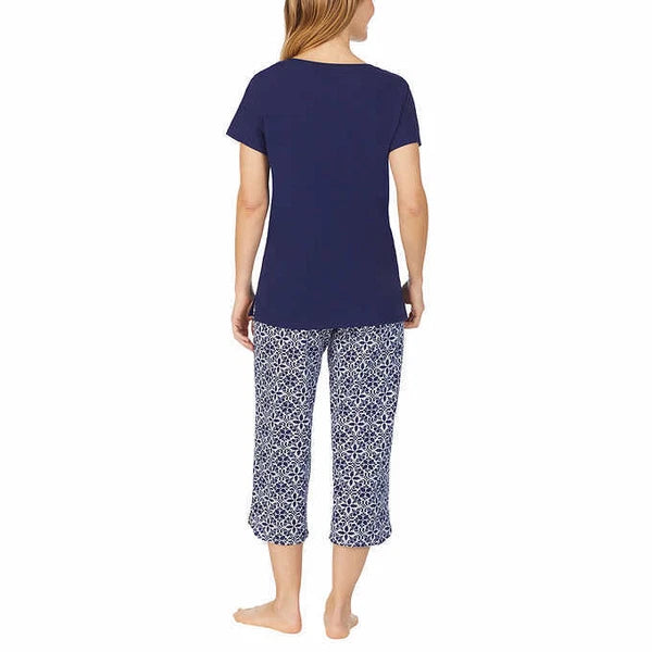 Carole Hochman, 4 Pc - Tee w Capri Pants + Tank w Shorts PJ Set (Size + Color)