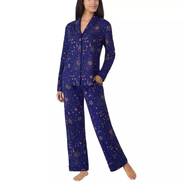 Room Service Ladies' Shawl Collar Full Length Pajama Set J22