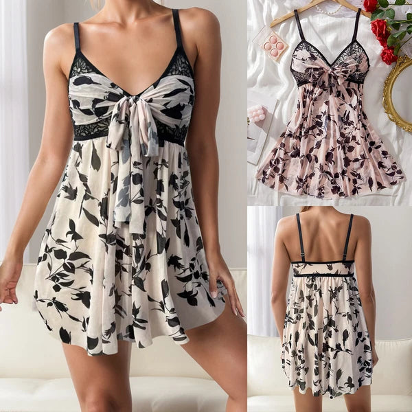 Sexy Women's Lingerie Floral Lace Sleepwear Underwear Dress See-Thru Babydoll US