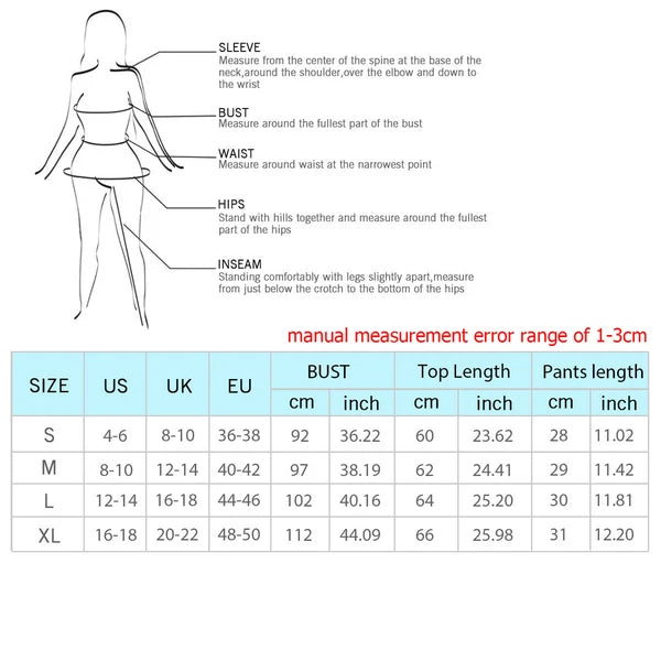 Women Tie Dye Print Summer Pajamas Nightwear Sleepwear Loungewear Tops Short Set