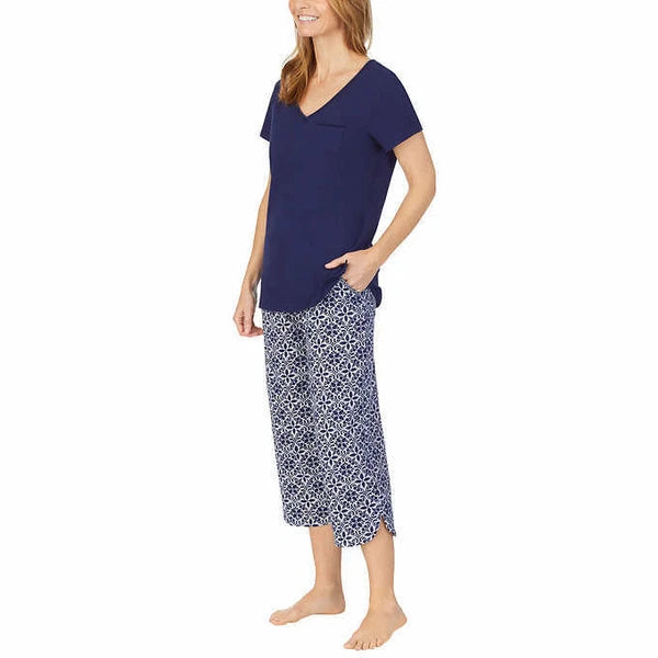 Carole Hochman, 4 Pc - Tee w Capri Pants + Tank w Shorts PJ Set (Size + Color)
