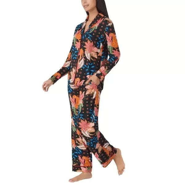 Room Service Ladies' Shawl Collar Full Length Pajama Set J22