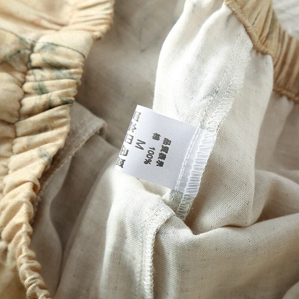 Chinese style Women's Bamboo Fiber Hanfu Summer Long Sleeved Topa & Pants Set