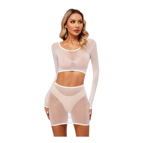 Womens Outfits Breathable Clubwear Sheer Nightwear Ultrathin Sleepwear Sexy