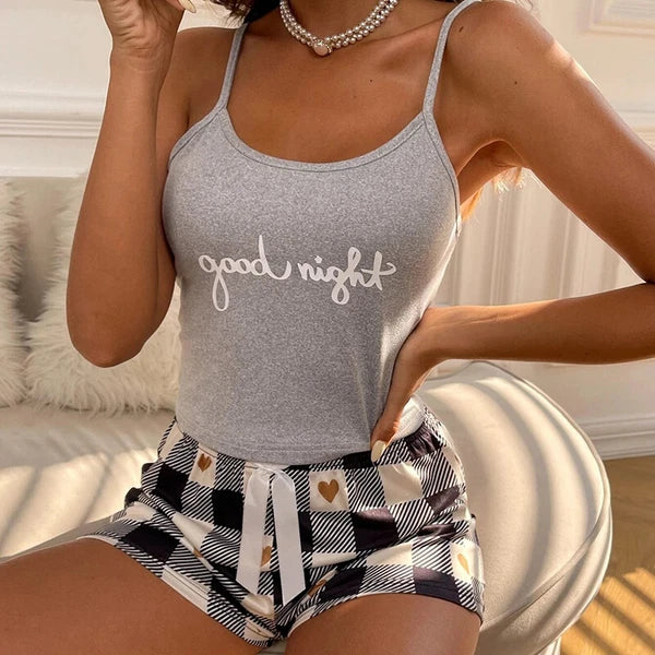 Women Ladies Sexy Lingerie Cami Vest Shorts Set Soft Sleepwear Pajamas Underwear