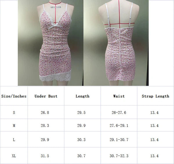 Pink-Women-Sexy-Lingerie-Sleepwear-Lace-Panties-Underwear-Nightwear-Babydoll-Set