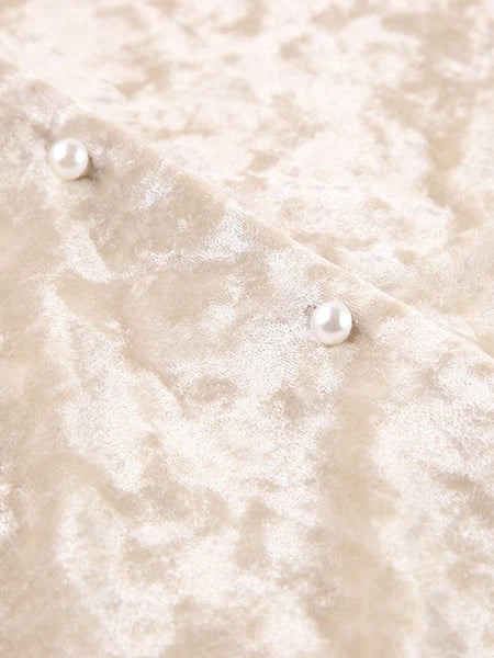 2023 Velvet lapel pajamas long sleeved women's set knitted pants set