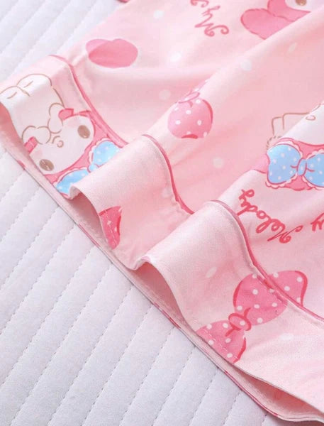 Sanrio Hello Kitty My Melody Pajama Sleepwear Kawaii Pajamas Pink Cute