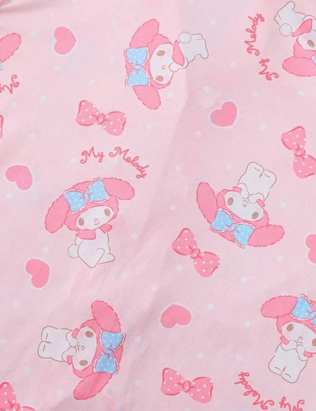 Sanrio Hello Kitty My Melody Pajama Sleepwear Kawaii Pajamas Pink Cute