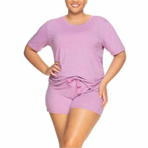 Felina Womens Pajamas 3-Piece Lounge Comfort Waist Soft Lightweight L42