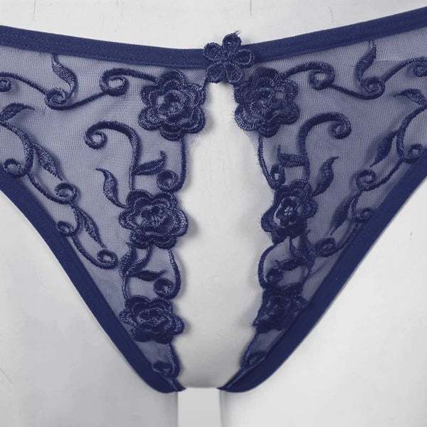 Womens Hollow Out Translucent Lingerie Set Stretchy Fishnet Solid Color Tights