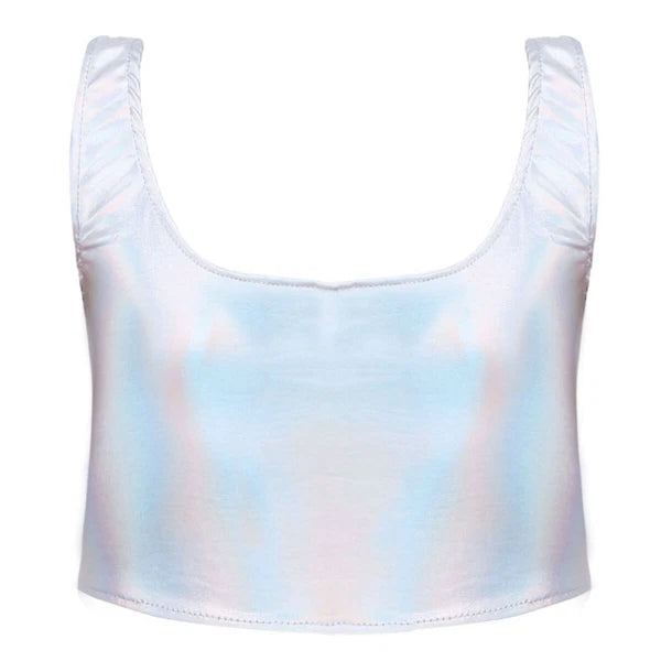 Womens Bar Set Lingerie Romper Underwear Crop Top Sleepwear Patent Leather 2pcs