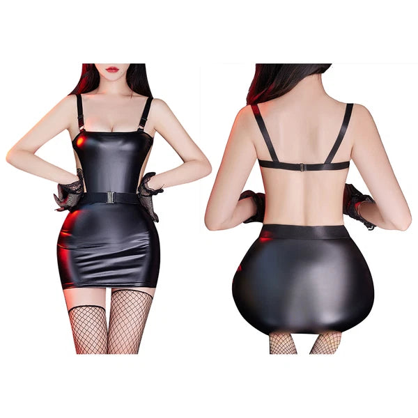 Womens Nightwear Gift Lingerie Set Sleeveless Underwear Sexy Dress Open Back