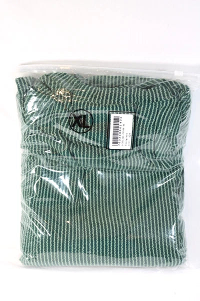 2pc Women's Girls Green MERRY Christmas Pajamas Set PJ's Sizes S, M, L , XL