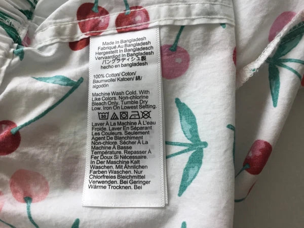 J.Crew Factory NWT Short Sleeve Cotton Short Pajama Set In Cherries Size: L, XXL