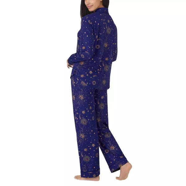 Room Service Ladies' Shawl Collar Full Length Pajama Set J22