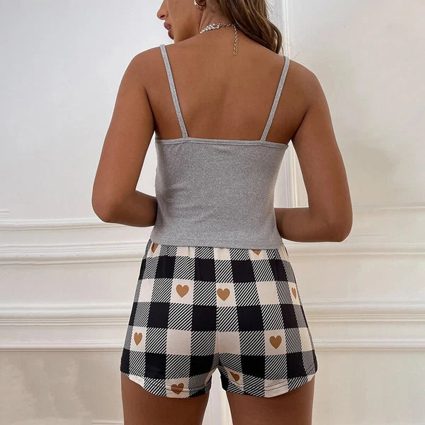 Women Ladies Sexy Lingerie Cami Vest Shorts Set Soft Sleepwear Pajamas Underwear