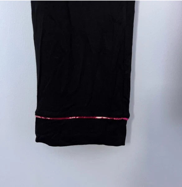Woman’s Jenni Deep Black with Pink Lining Pajama Set