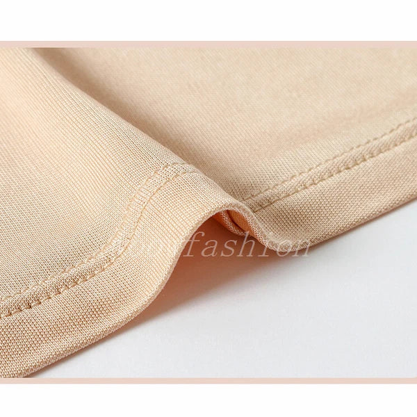 Women Knit Silk Pajama  Long Johns Set Lace V Neck Thermal Nightwear Pajama Set