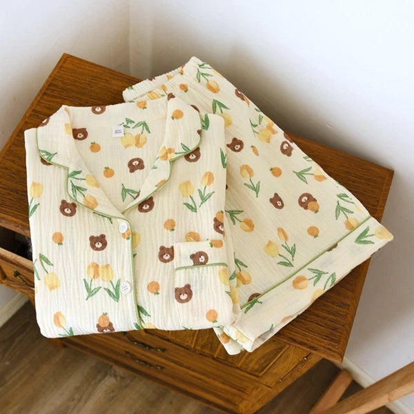 Mixed Print Pajama Coordinates