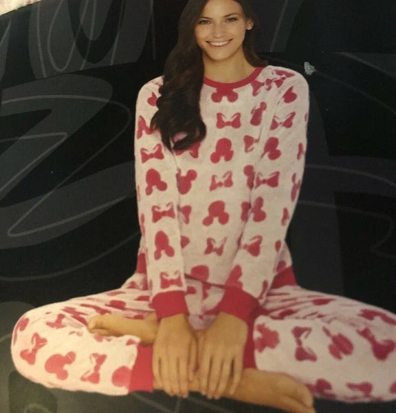 DISNEY WOMENS MICKEY 2 PCS JOGGER LOUNGE SET  PJ PAJAMAS SET