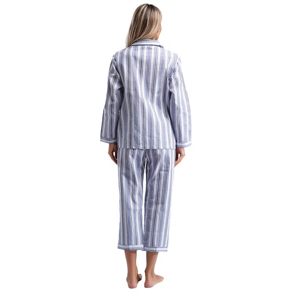 Womens Sleepwear Casual Loungewear Multiple Pockets Pajama Set Button Down Soft