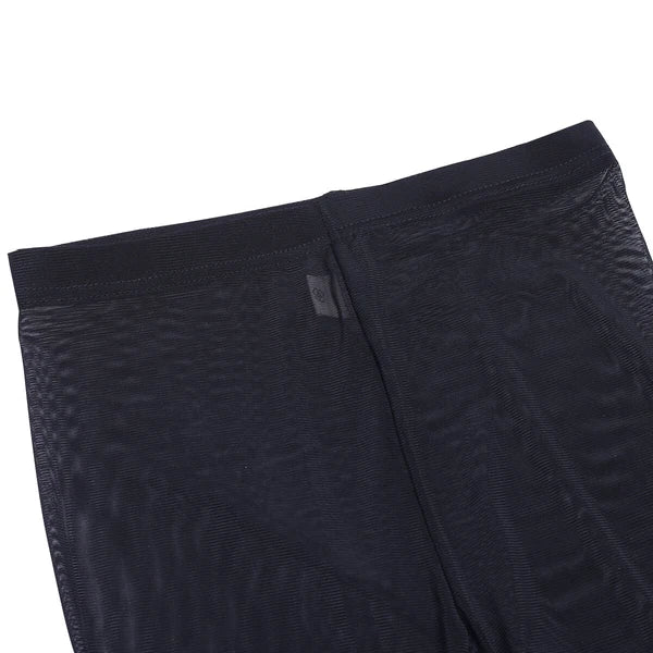 Women 2pcs Lingerie Set Sleeveless Crop Top High Waist Crotchless Leggings Pants