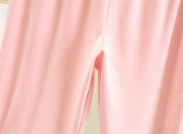 Homewear Spring New Casual Pijama Loose Nightwear Modal Pajamas Set Trouser Suit