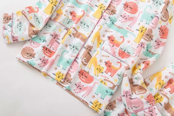 Ladies/Womens 100% Brushed Cotton Pyjamas Set Check Print Button Up Loungewear