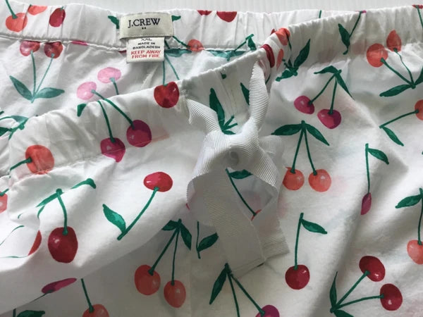 J.Crew Factory NWT Short Sleeve Cotton Short Pajama Set In Cherries Size: L, XXL