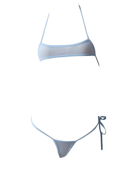 Womens Lingerie Set Crop Top Nightwear Teddy Babydoll Clubwear Sheer Swimsuit