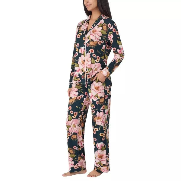 Room Service Ladies' Shawl Collar Full Length Pajama Set J22