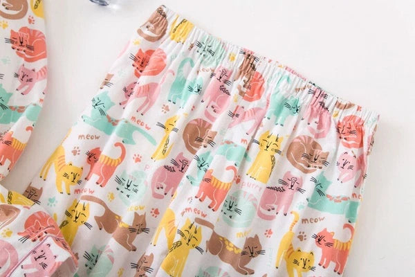 Ladies/Womens 100% Brushed Cotton Pyjamas Set Check Print Button Up Loungewear