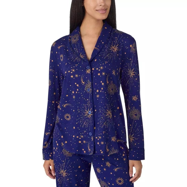 Room Service Ladies' Shawl Collar Full Length Pajama Set J22